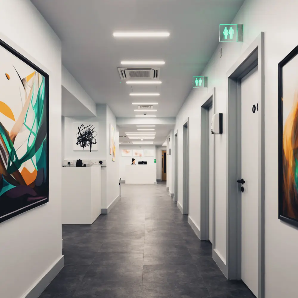 Hallway within the clinic